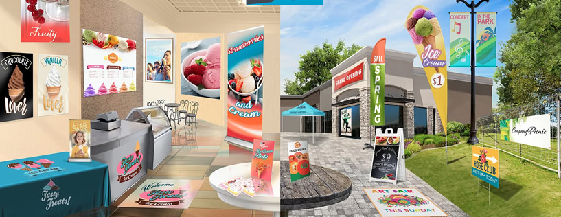 Marketing products Houston, productos para publicidad de negocios y restaurantes| Posters | banners | signs | 