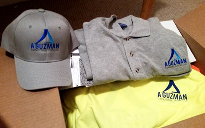 bordado de logos de compaia en polos camisas y gorras en Houston, Conroe, Spring, The Woodlands, Sugar Lands, KAty, 